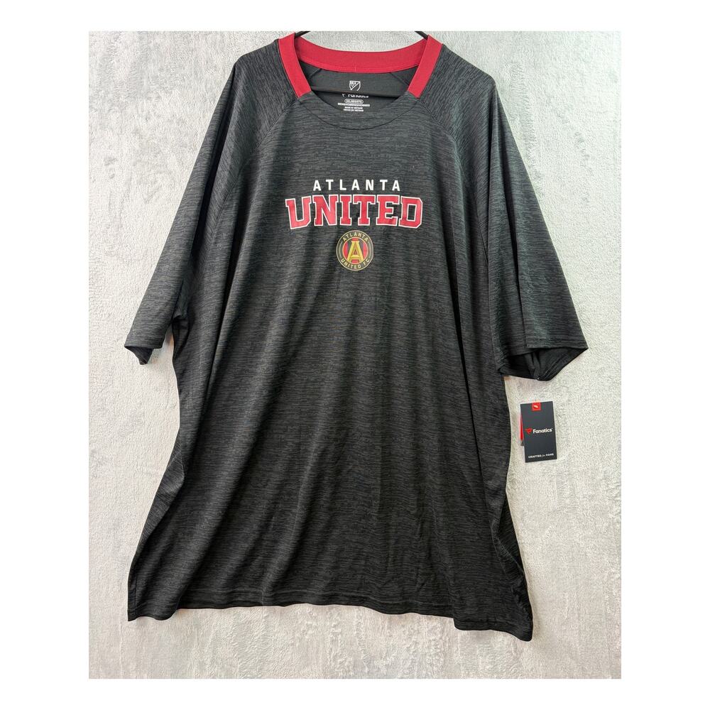 Fanatics Atlanta United FC Black Iconic Tee - Size 5XL - MLS Soccer Shirt - NWT - Picture 6 of 11